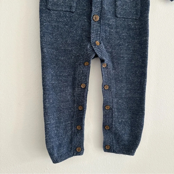 Baby Gap Shawl Collar Knit One Piece 18-24 Knitted Jumpsuit Baby Boy Outfit - Picture 8 of 8